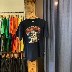 Vintage Patriots Super Bowl XXXVIII Navy T-shirt